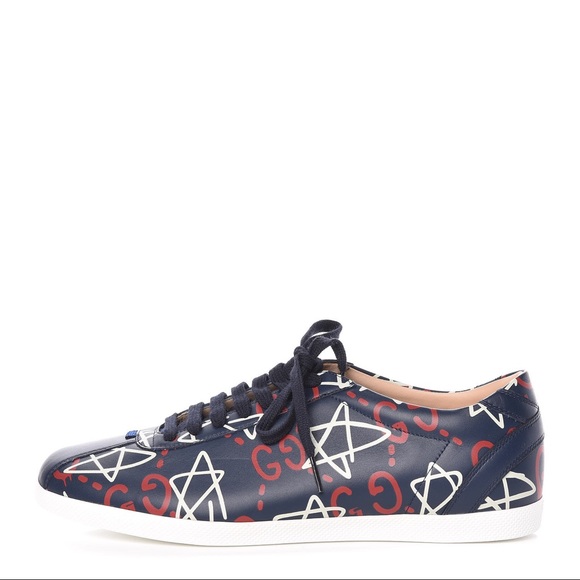 Gucci Ghost Print Low Top Sneakers